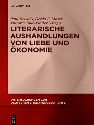 cover image of Literarische Aushandlungen von Liebe und Ökonomie